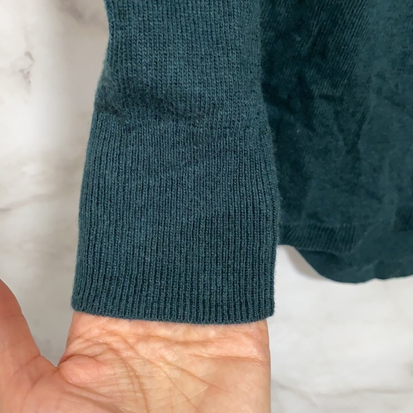 Chelsea28 Dark Green Turtleneck Slit Side Sweater - Picture 5 of 9